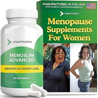 Menopause Supplements for Women - Menopause Weight Loss for Women & Perimenopause Supplements Women for Menopause Relief - VoomVaya MenoSlim Advanced - 60 Capsules
