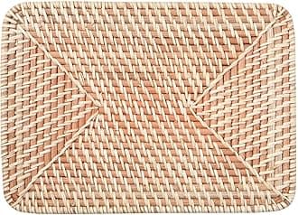 Basket Lid, Rattan, Natural, 36cm Width x 26cm Length x 3cm Height