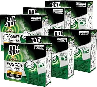 Pest Control Fogger, Kills Roaches, Ants, Spiders & Other Insects On Contact, Controls Heavy Infestations Indoors, 6 Pack