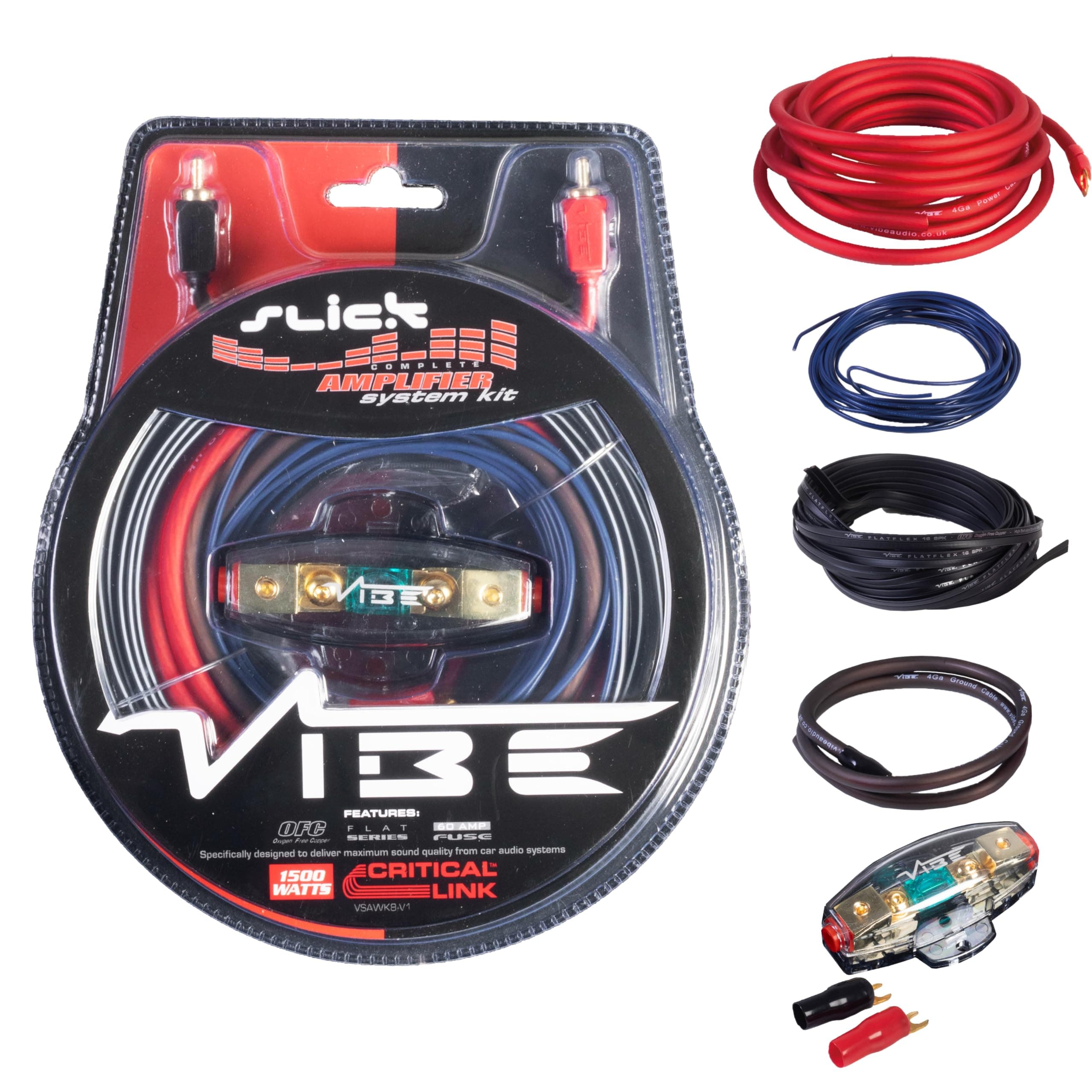 Audio Slick 1500 W System Car Wiring Kit