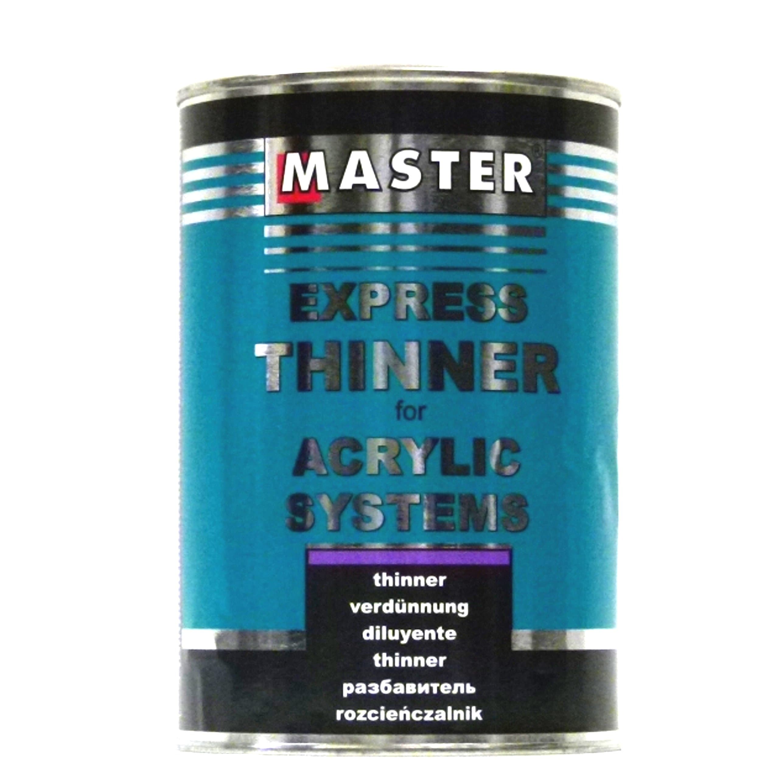 Master Express Universal Thinner HS New Formula for Acrylic Products 1L Thinner Medium Best Quality