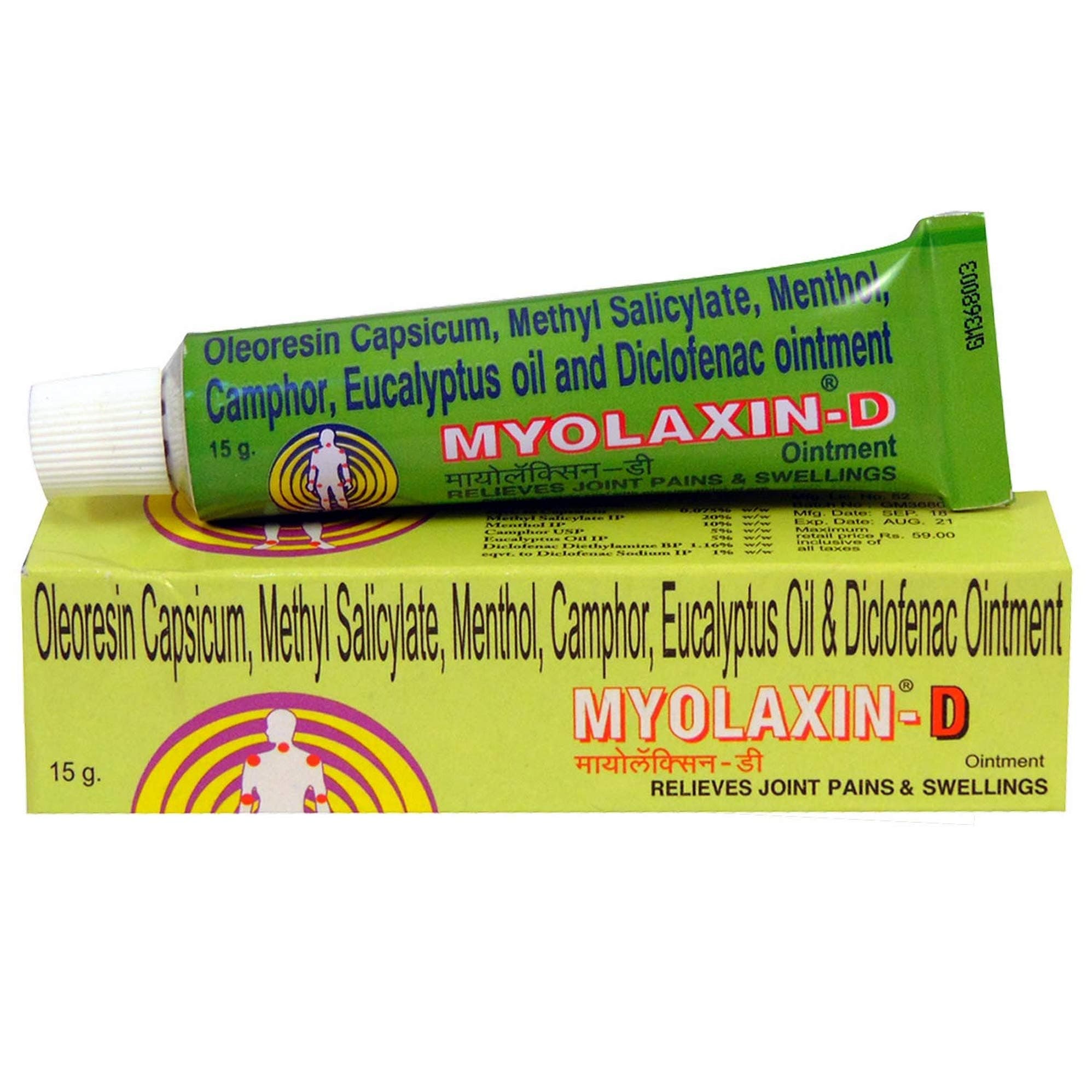 Myolaxin-D Ointment 15 gm