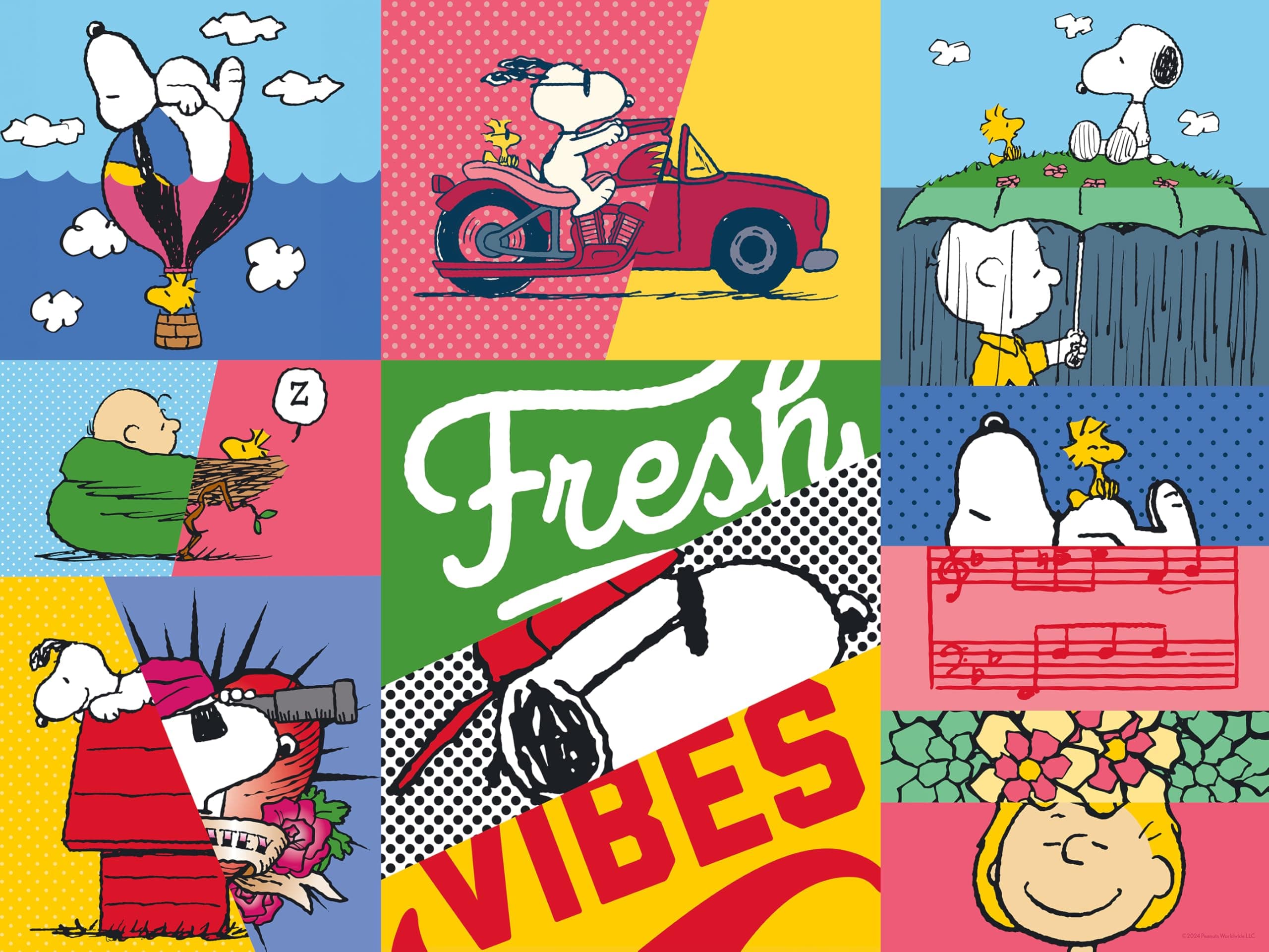 CeacoPeanuts - Fresh Vibe - 300 Oversized Piece Jigsaw Puzzle