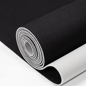 Auto Headliner Fabric 96" L × 60" W Mesh Type with Foam Backing - Tube Packaging - Black Interior Replacement Material for Car/Truck/SUV/RV Roof - Home Repair/DIY Headliner Material