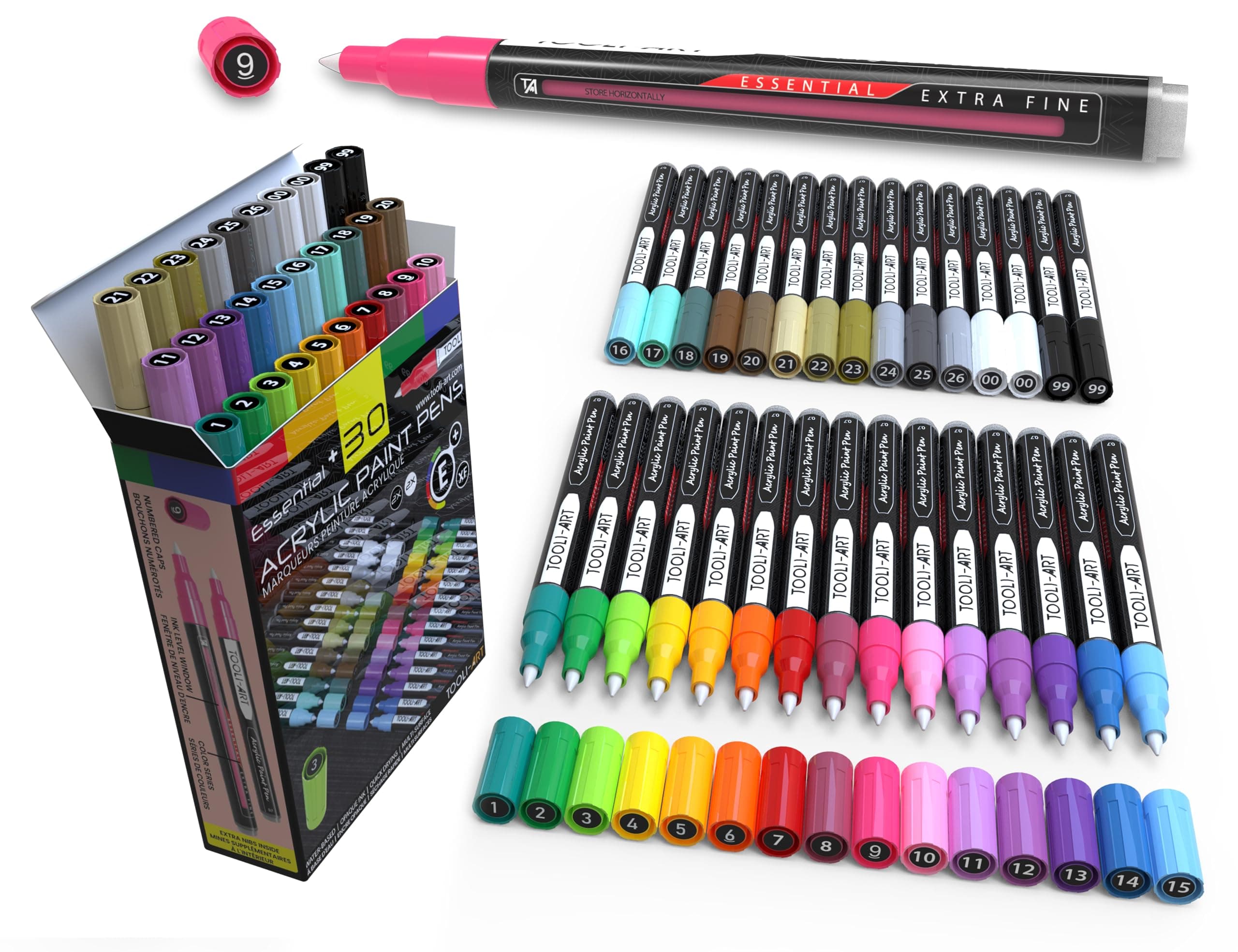 Acrylic Paint Pens 30 Extra Fine Tips