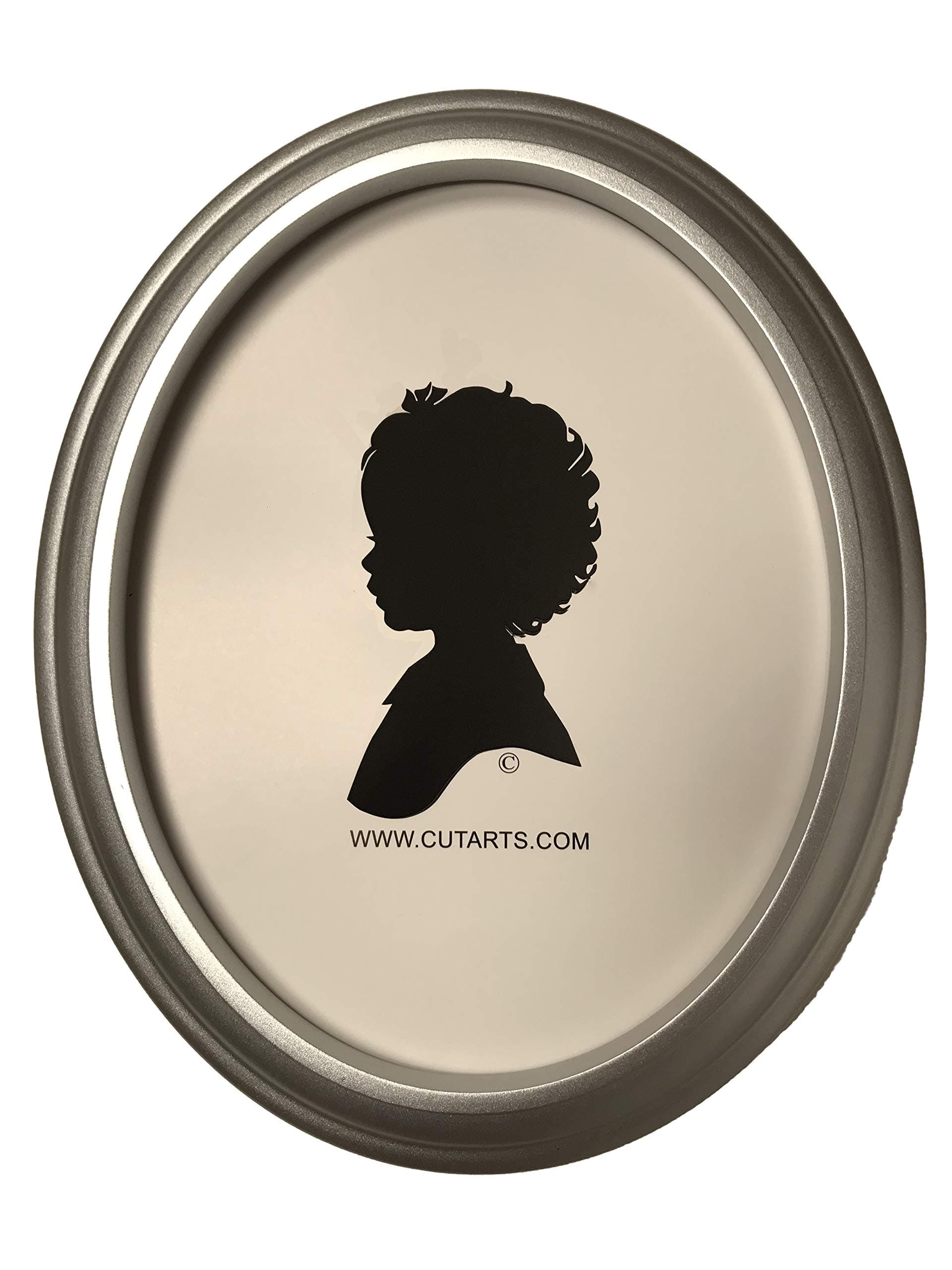 Silver Wood Oval 8x10 Picture Frame