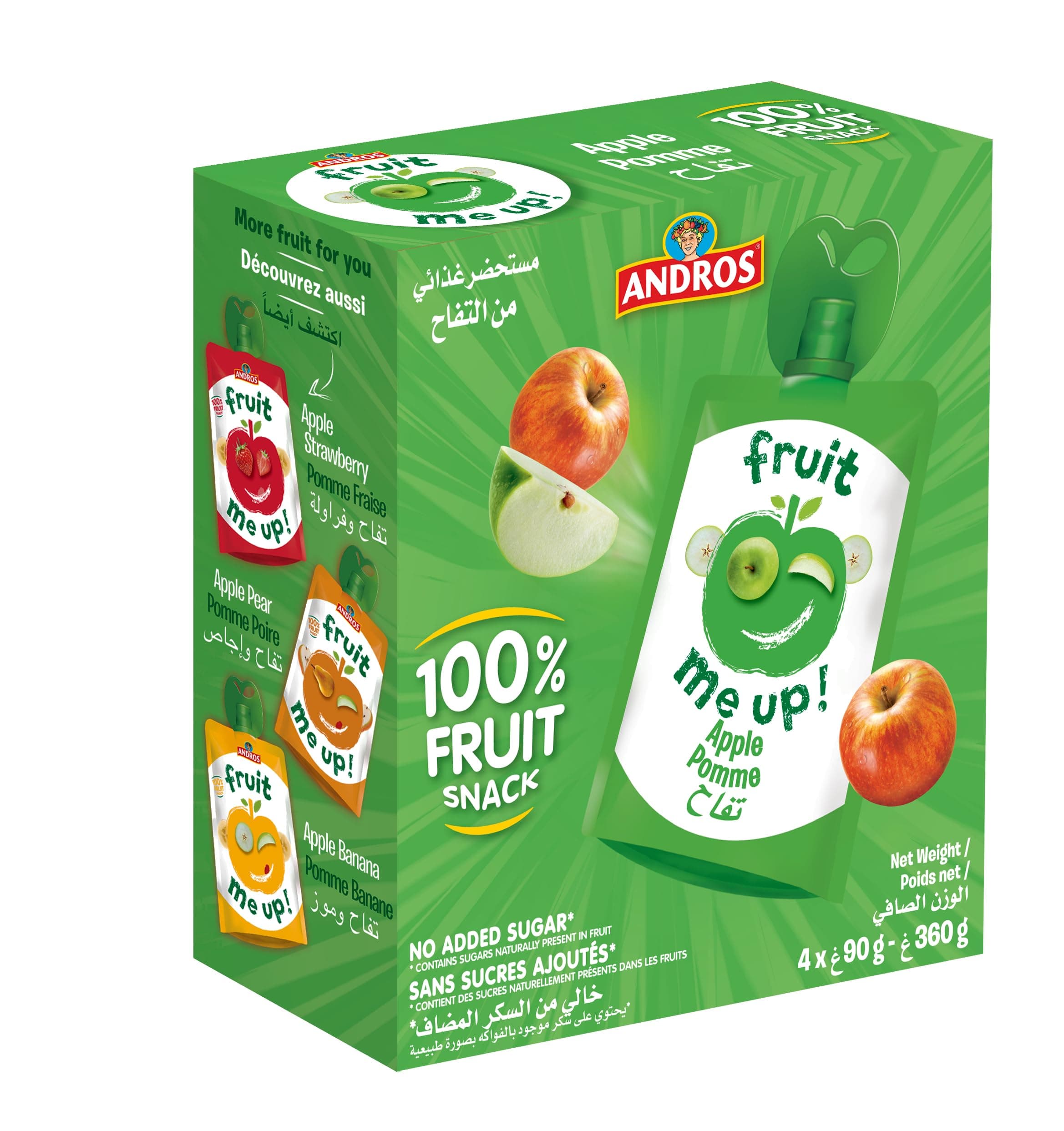 Fruit Me Up Apple, 4 X 90 Gm (Pack Of 1)