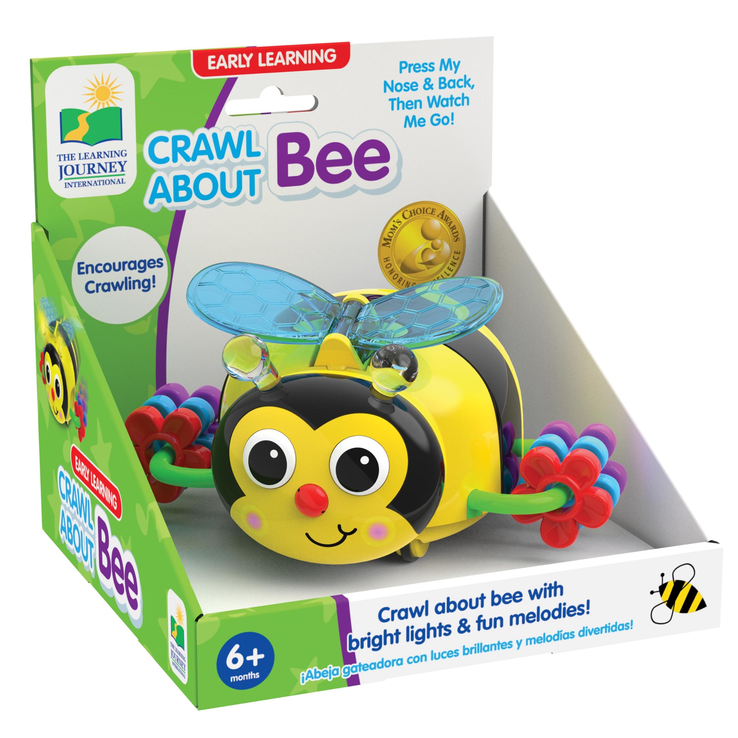 The Learning Journey Crawl About Bee with Bright Lights and Fun Melodies, Multi