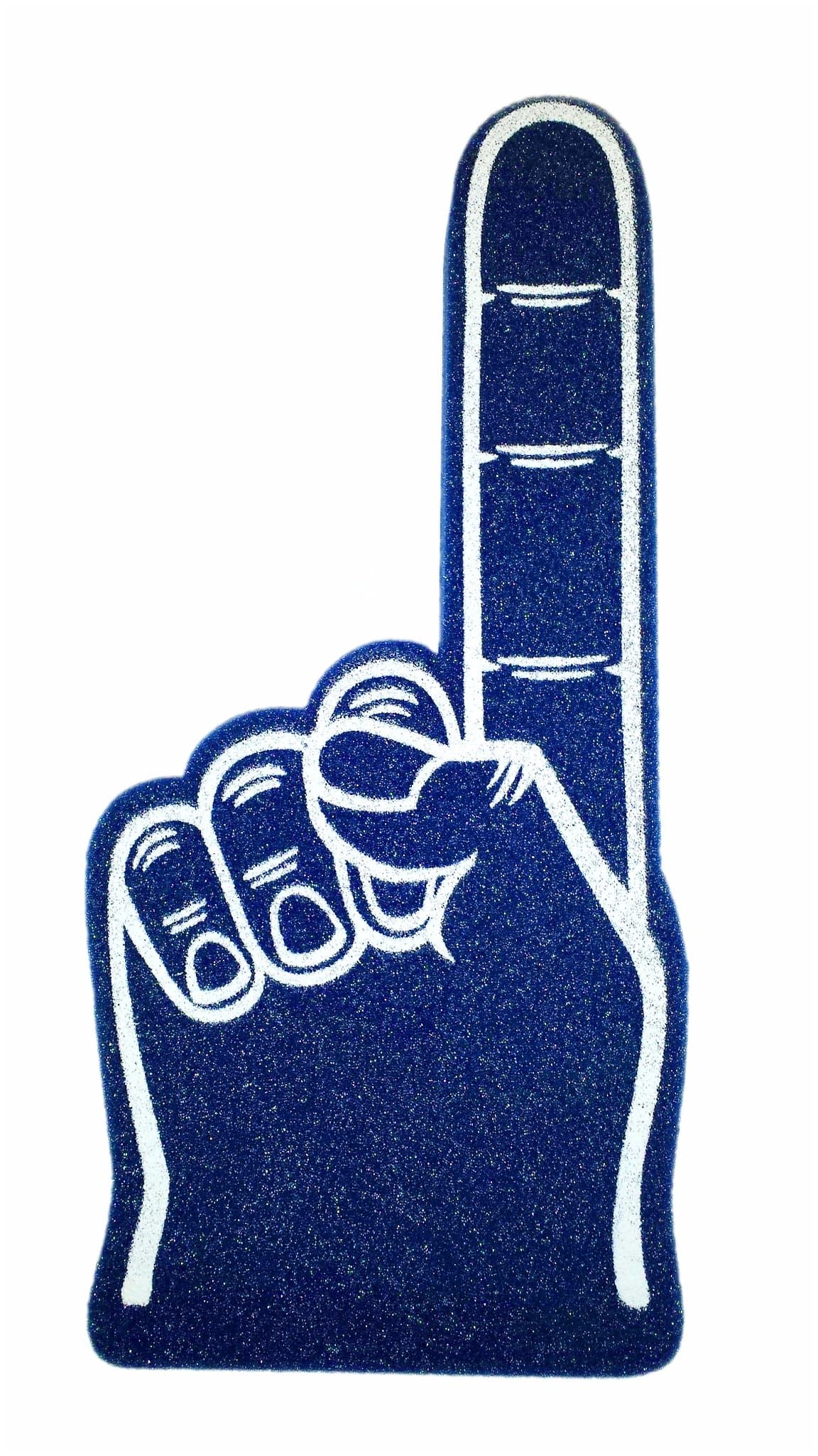 No. 1 Foam Finger 18" Navy Blue