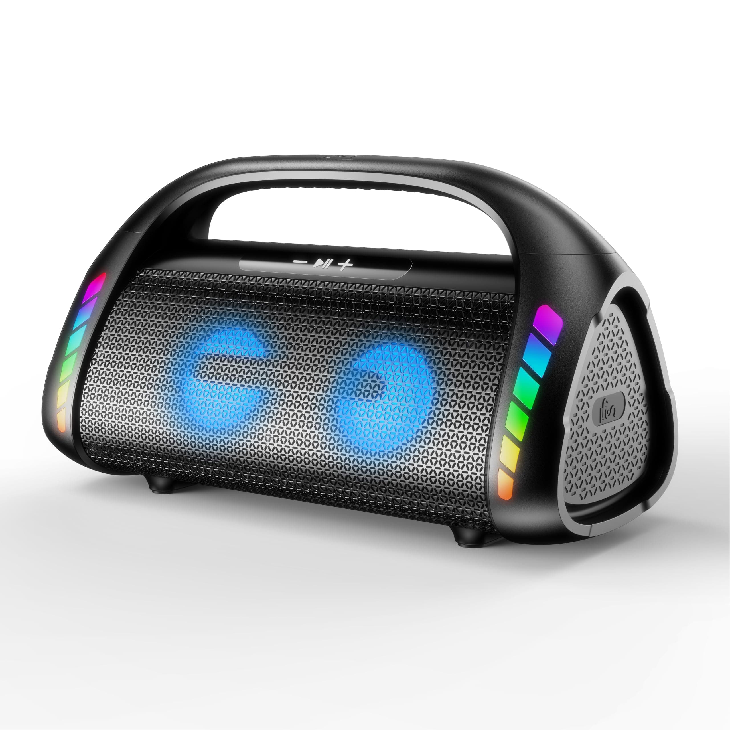 LFS Bluetooth Speaker,100W RMS Loud Speakers Bluetooth Wireless with Deep Bass, LED Lights, IPX6 Waterproof, 30H Playtime, Portable Outdoor Speaker Boombox for Camping,Beach, Party