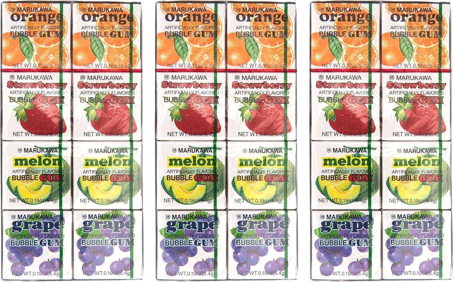 8 Pack Bubble Gum 1.52oz (3 Pack)