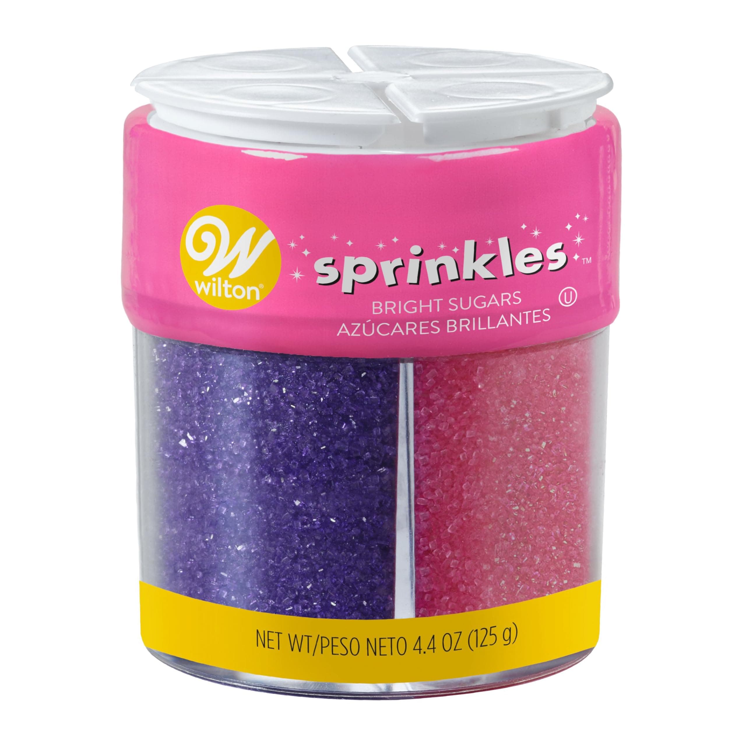 Wilton Bright Colored Sugar Sprinkles Medley, 4.4 Oz, (Pack of 3)