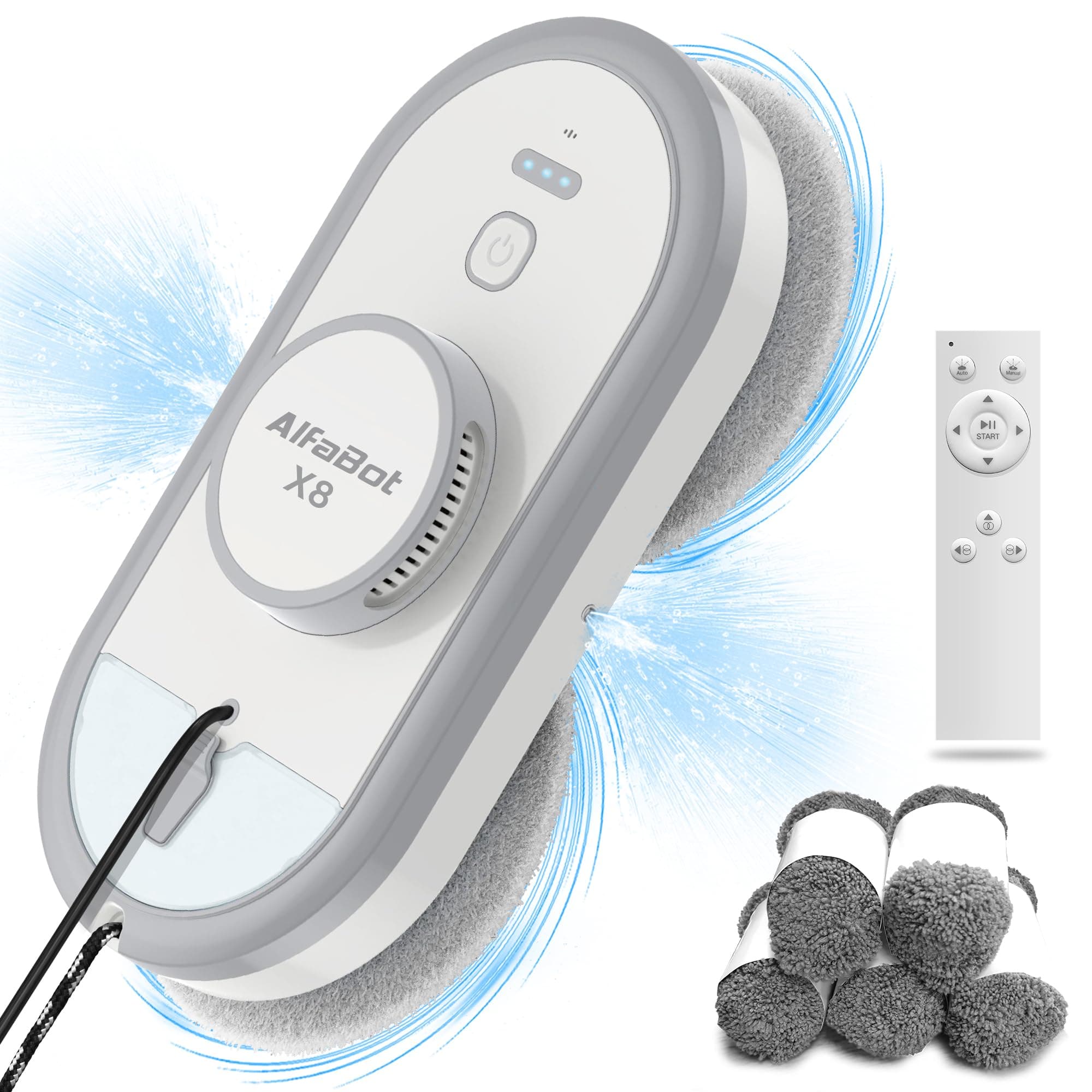 X8 Window Cleaning Robot with Dual Spray