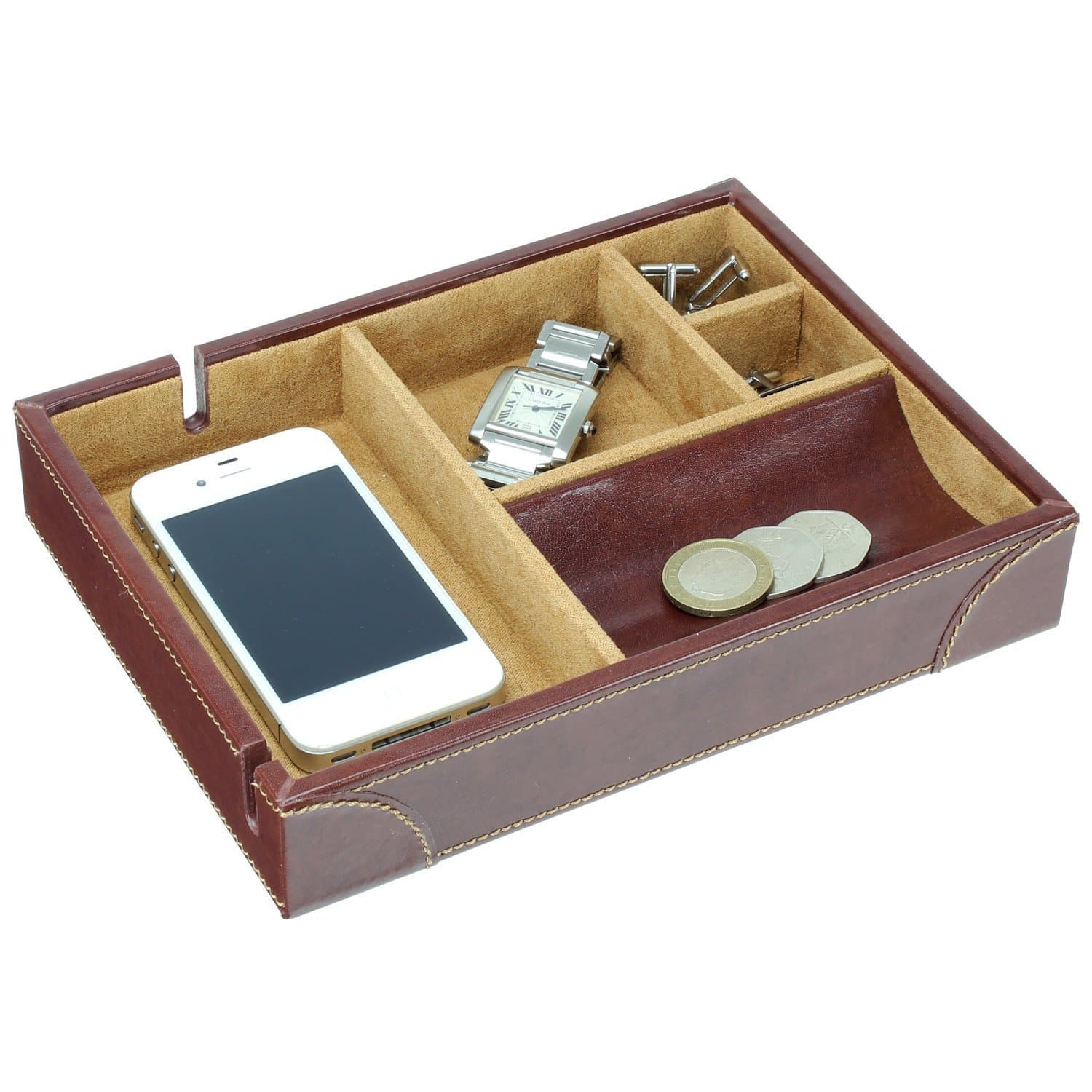 Dulwich Designs Heritage Brown Valet Tray