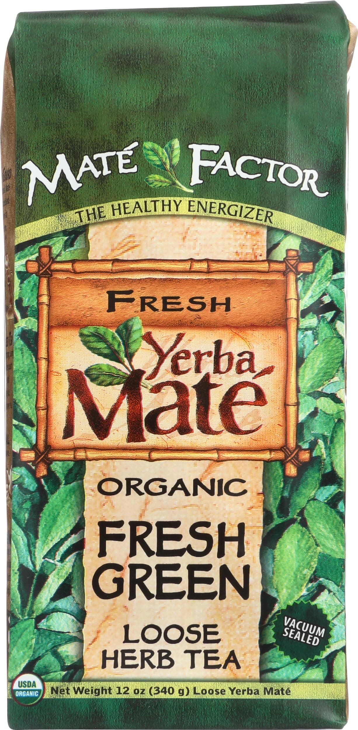 THE MATE FACTOR Organic Fresh Green Yerba Mate, 12 OZ