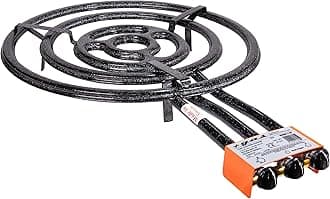 Machika Butane/Propane Burner +Gas L-70 | Paella Grill System with Great Heat Power | 4 Ring Burner |Perfect For Outdoors | Fits up 39 Inches Pans | Enamel Finishes