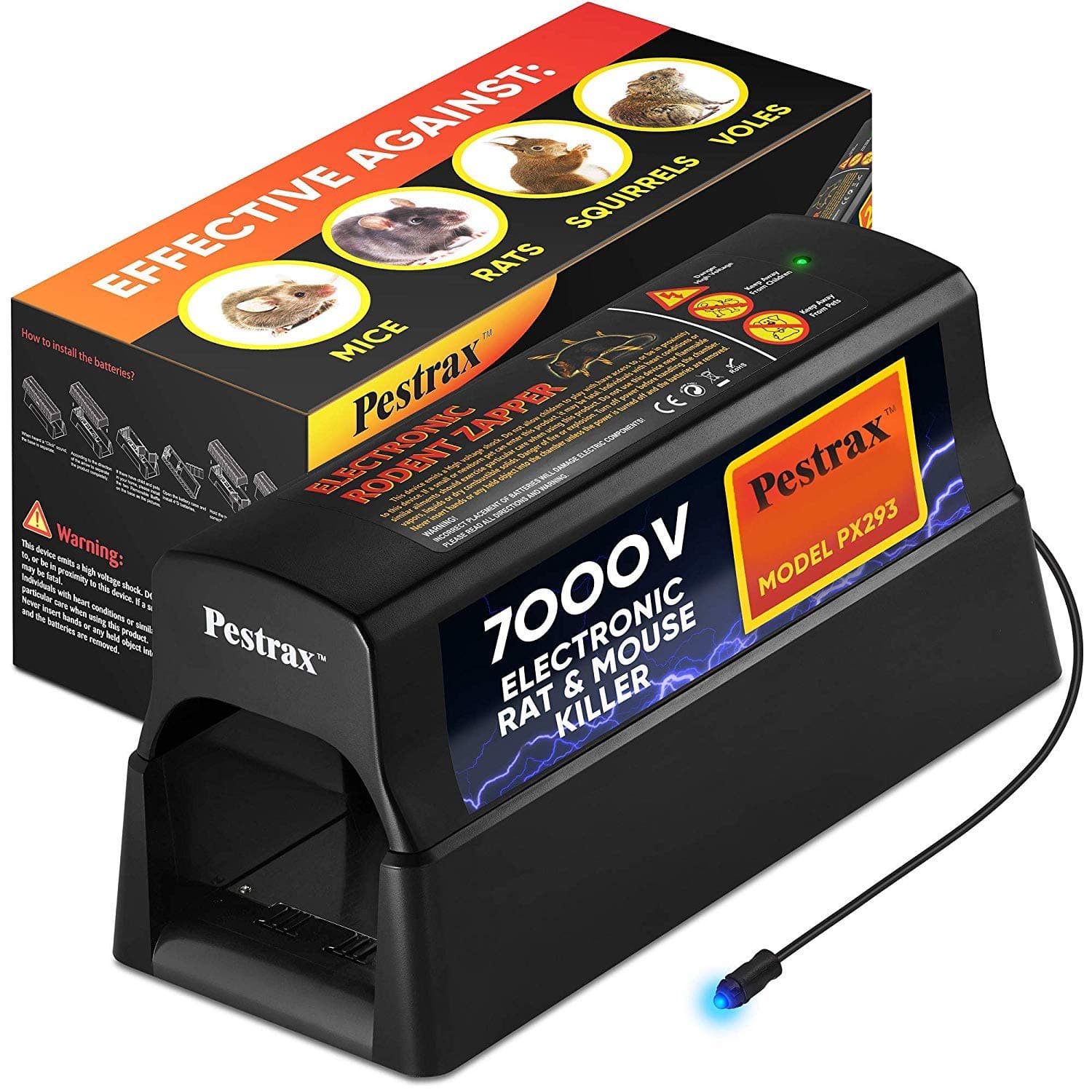 1 Zapper-Effective, Humane Destruction Trap-Electronic Tr, White