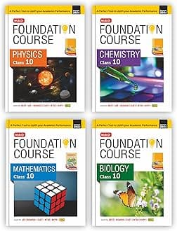 MTG Foundation Course Class 10 Physics, Chemistry, Mathematics & Biology Book (Set of 4) For IIT JEE, NEET, NSO Olympiad, NTSE, NVS, KVPY & Boards Exam | Based on NCERT Latest Pattern 2024-25 Paperback – 2 February 2024