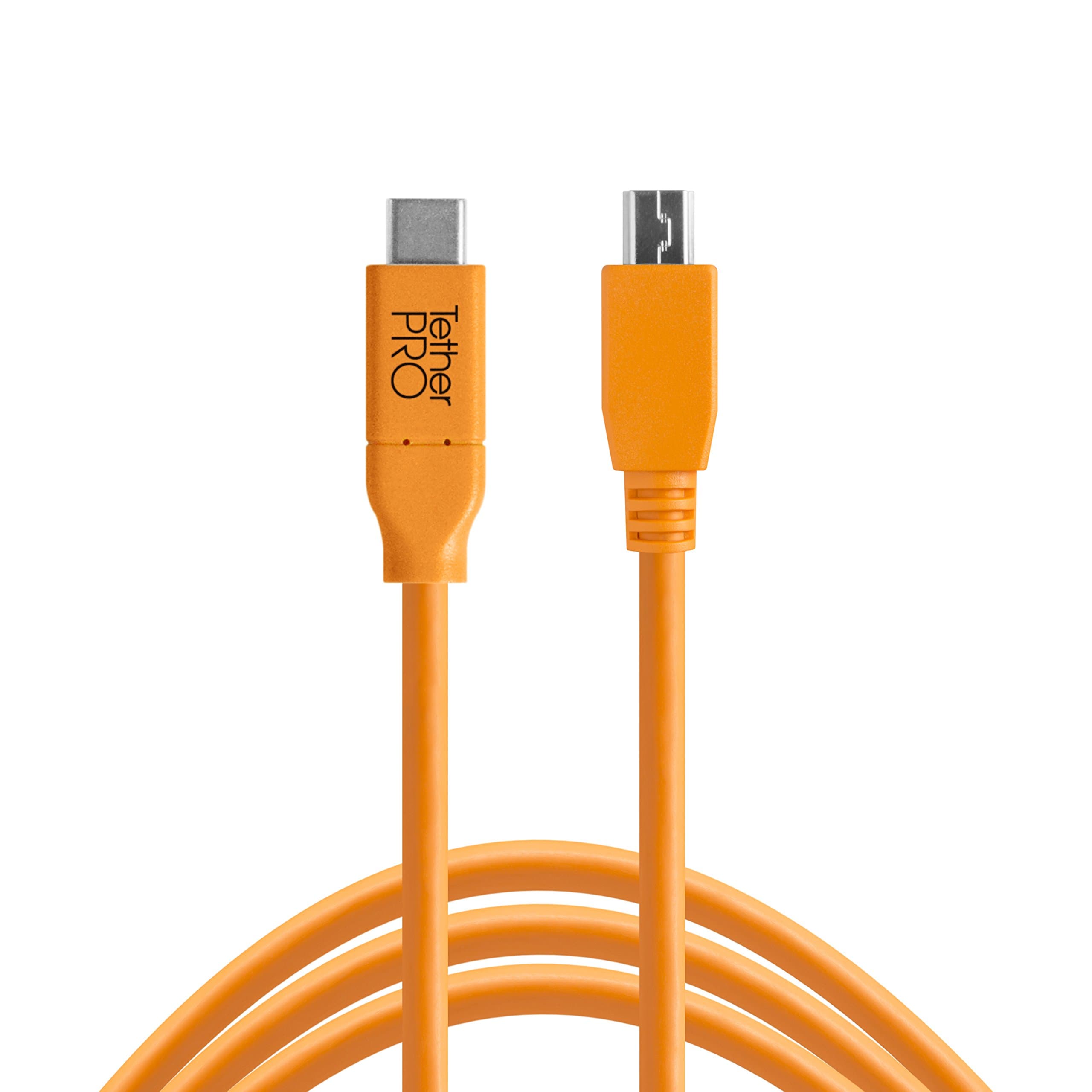 Tether Tools USB-C to 2.0 Mini B 5-Pin 4.60m Orange