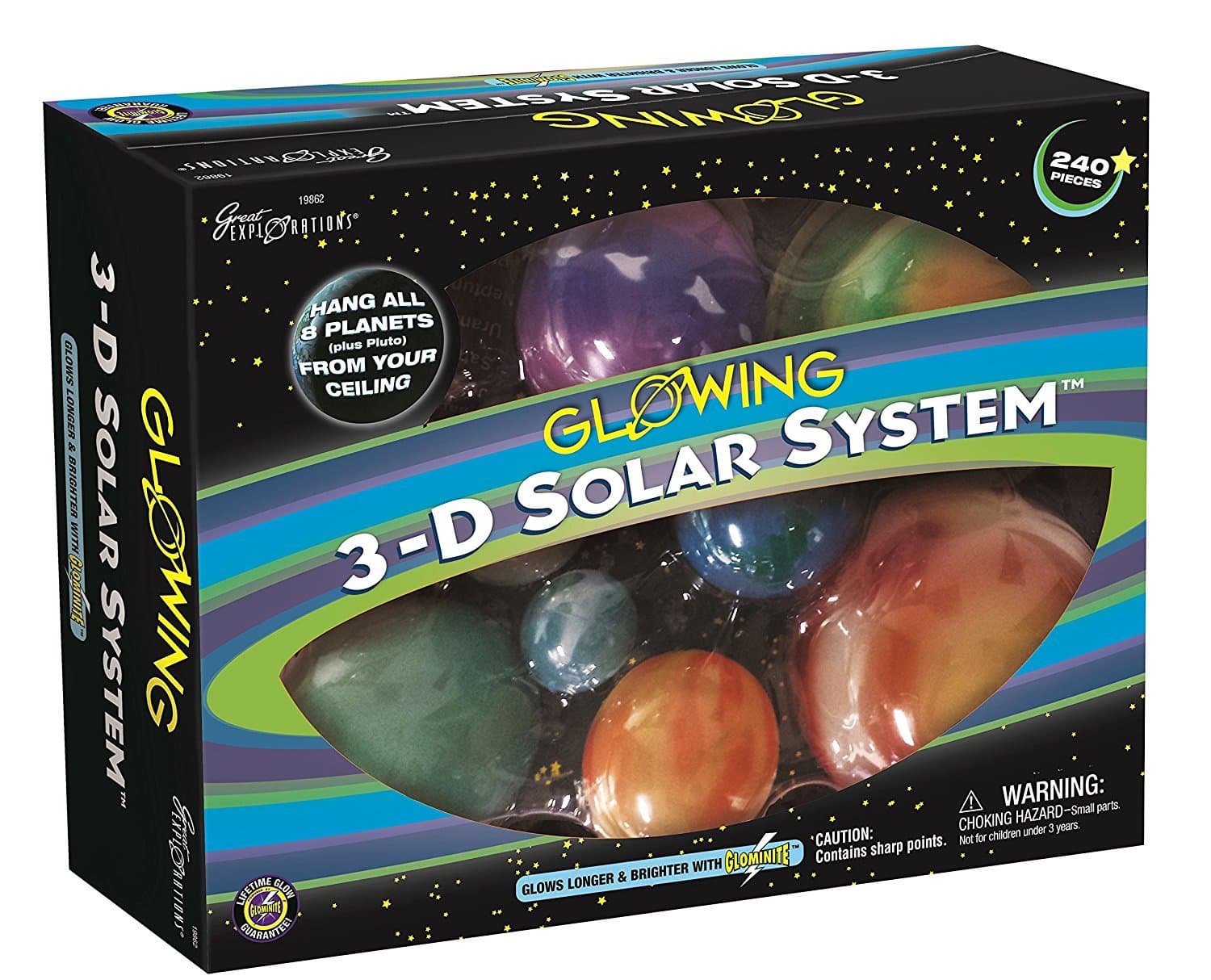 GLOW IN THE DARK 3D SOLAR SYST