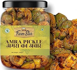 Amra Pickle- Tasty and Tangy Indian Hog Plum Pickle (400gm)
