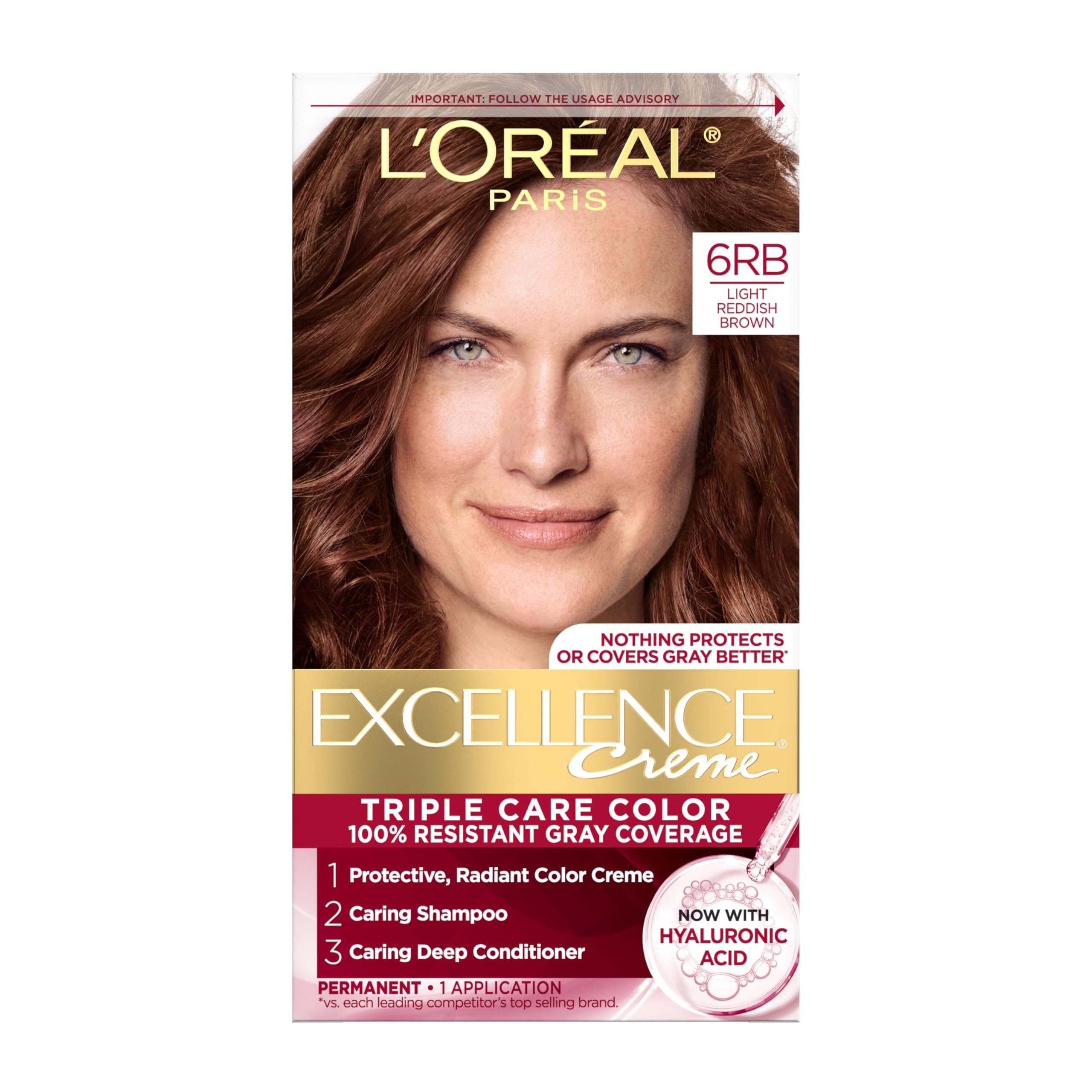 L'Oreal Preference Hair Color #6RB Light Redish Brown (Parallel import goods)