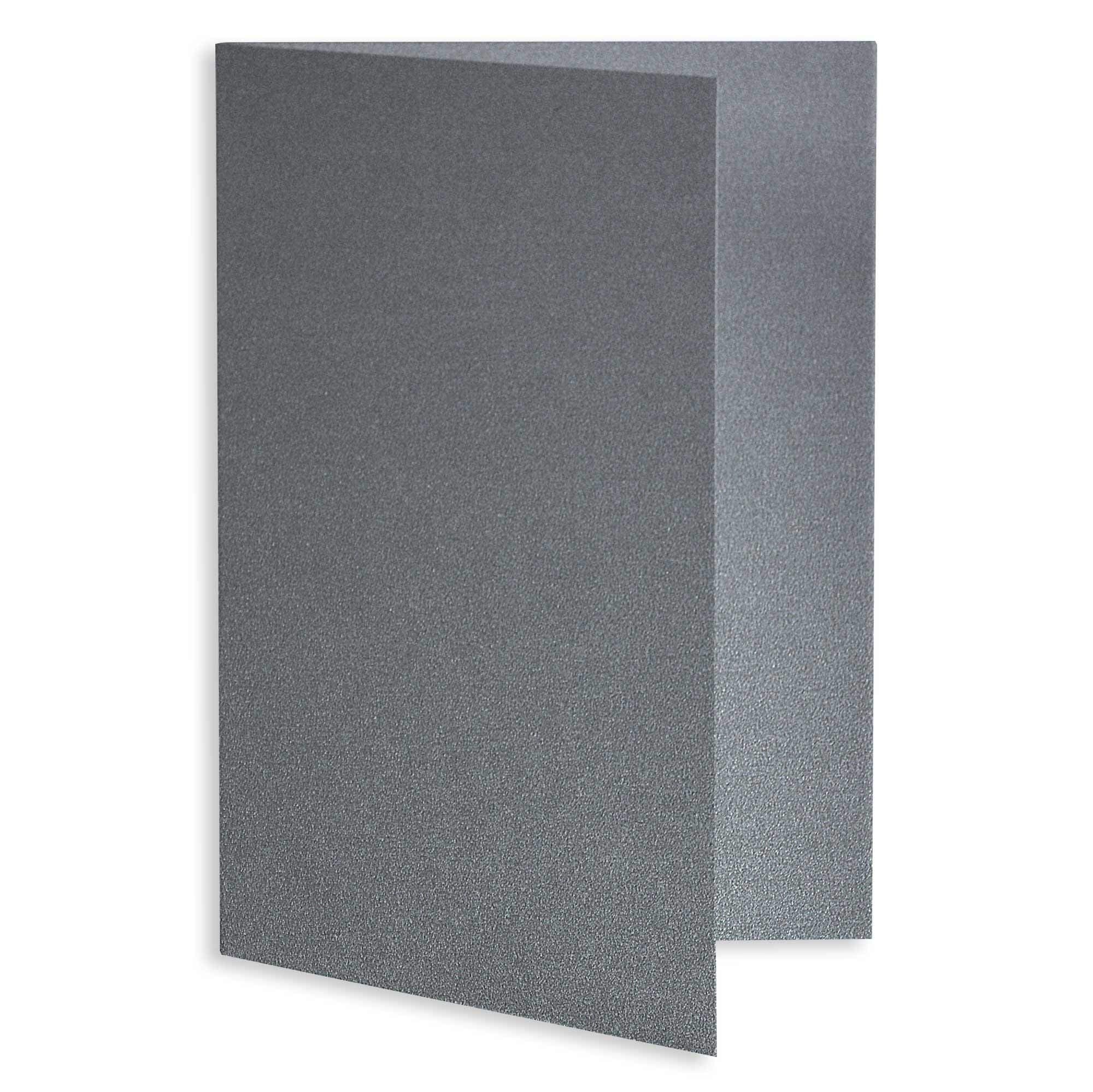 Blank Fold Invitation Card A2 Metallic Curious Ionised, 25 Pack