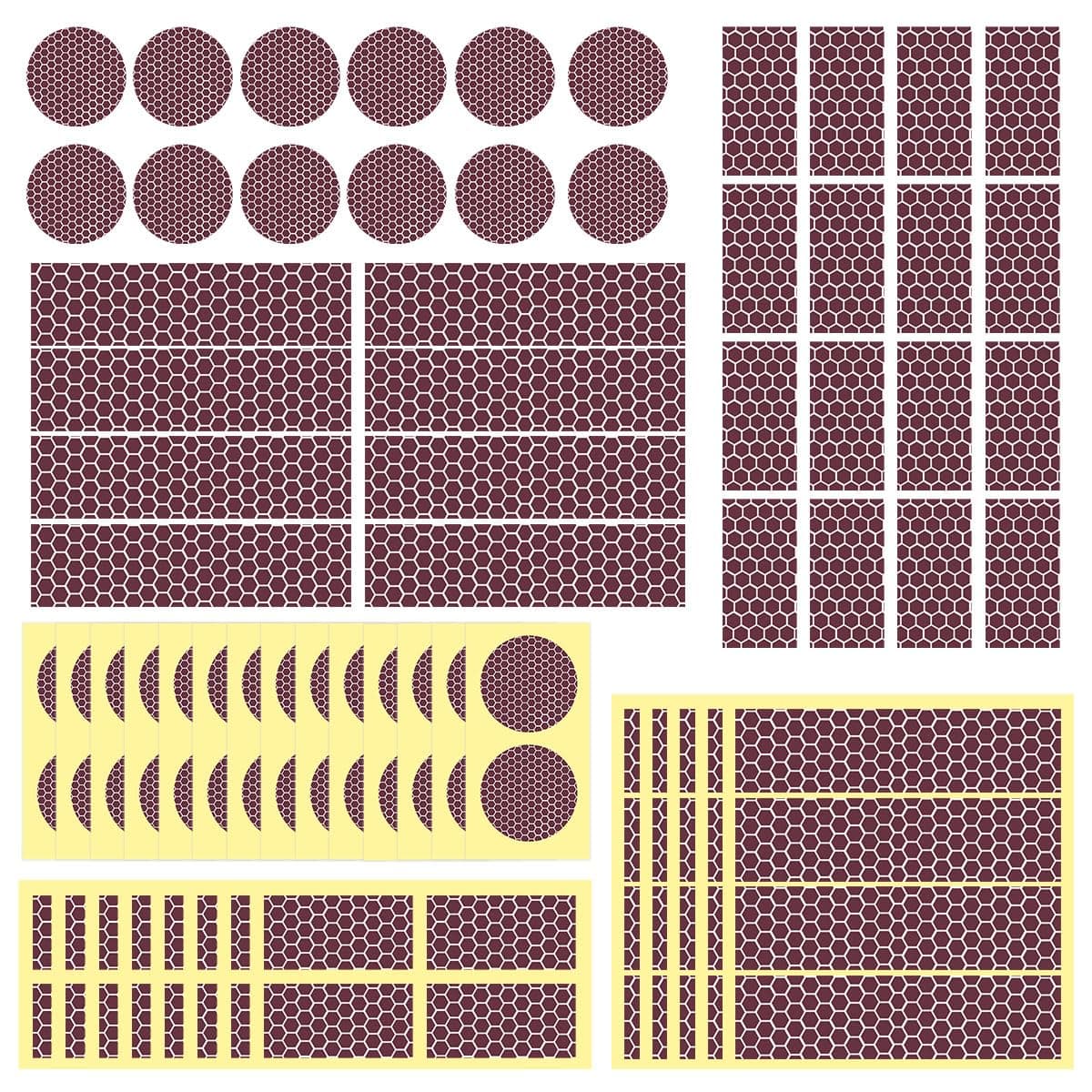 Dizzily Striker Paper Matches - 60 Pcs Pack with Adhesive, 20 Circle and 40 Rectangle Match Stickers for Jars, Fireplace, Candles