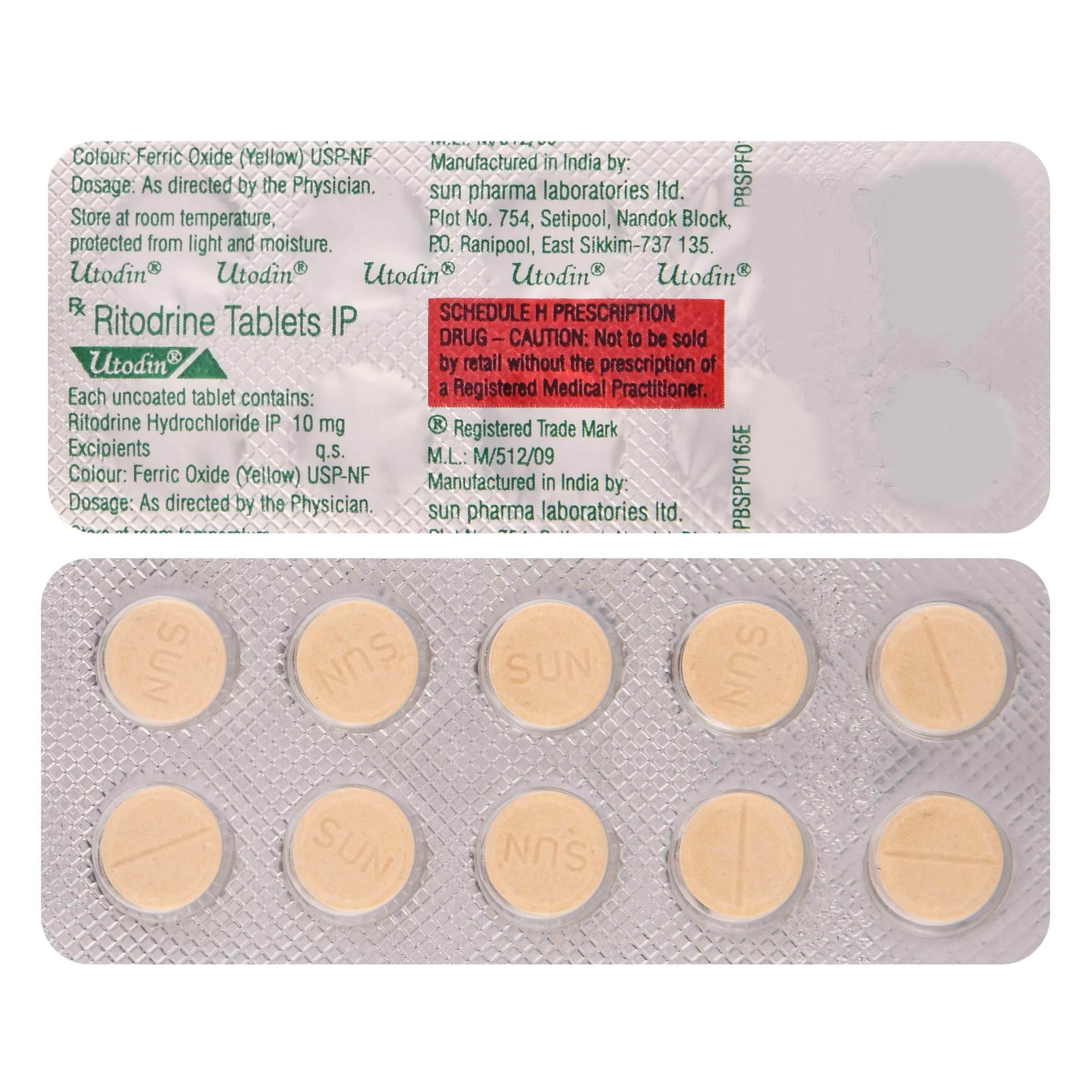 Utodin - Strip of 10 Tablets