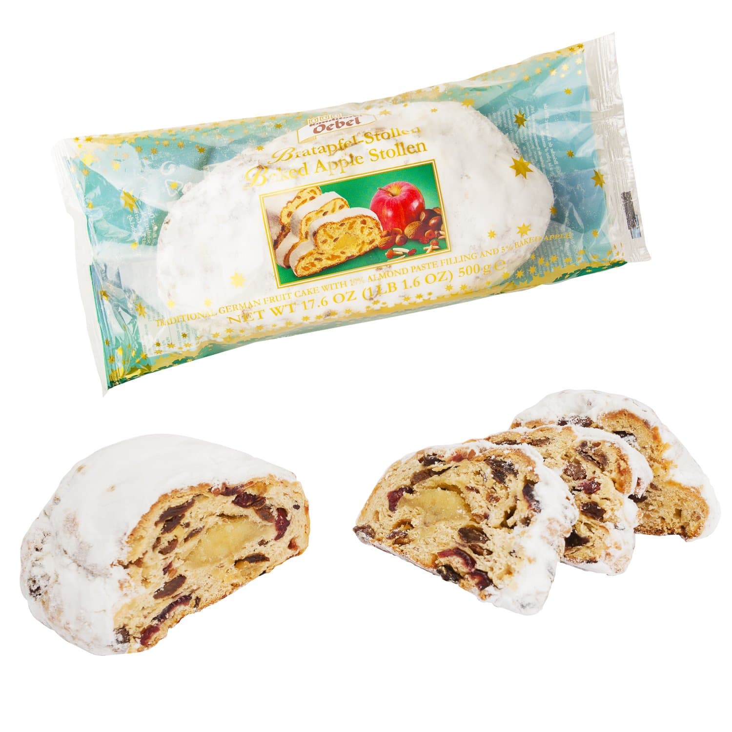 Oebel Baked Apple Stollen Cake 500g