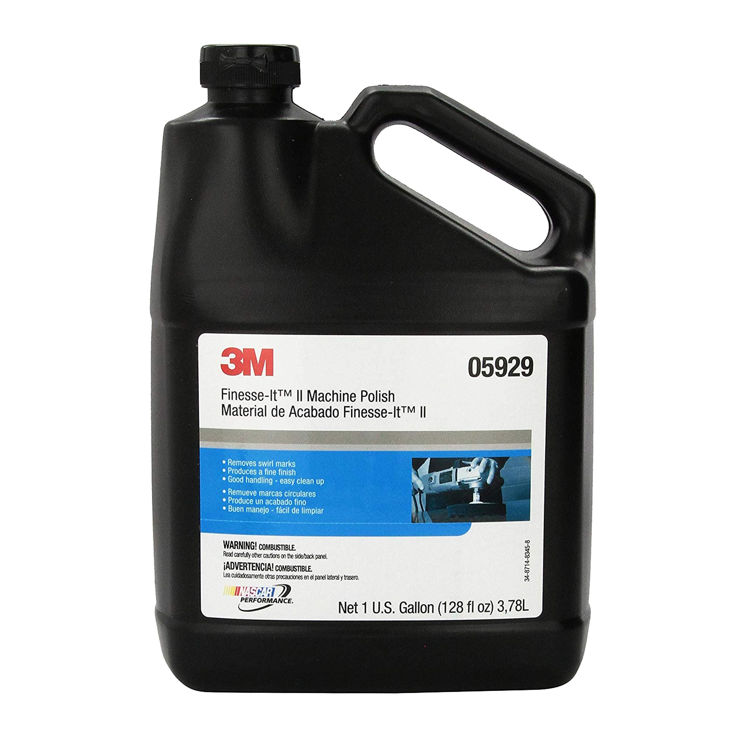 Finesse-It II Machine Polish, 05929, 1 gal, High Gloss, Smooth Finish for OEM and Aftermarket Automotive Paints