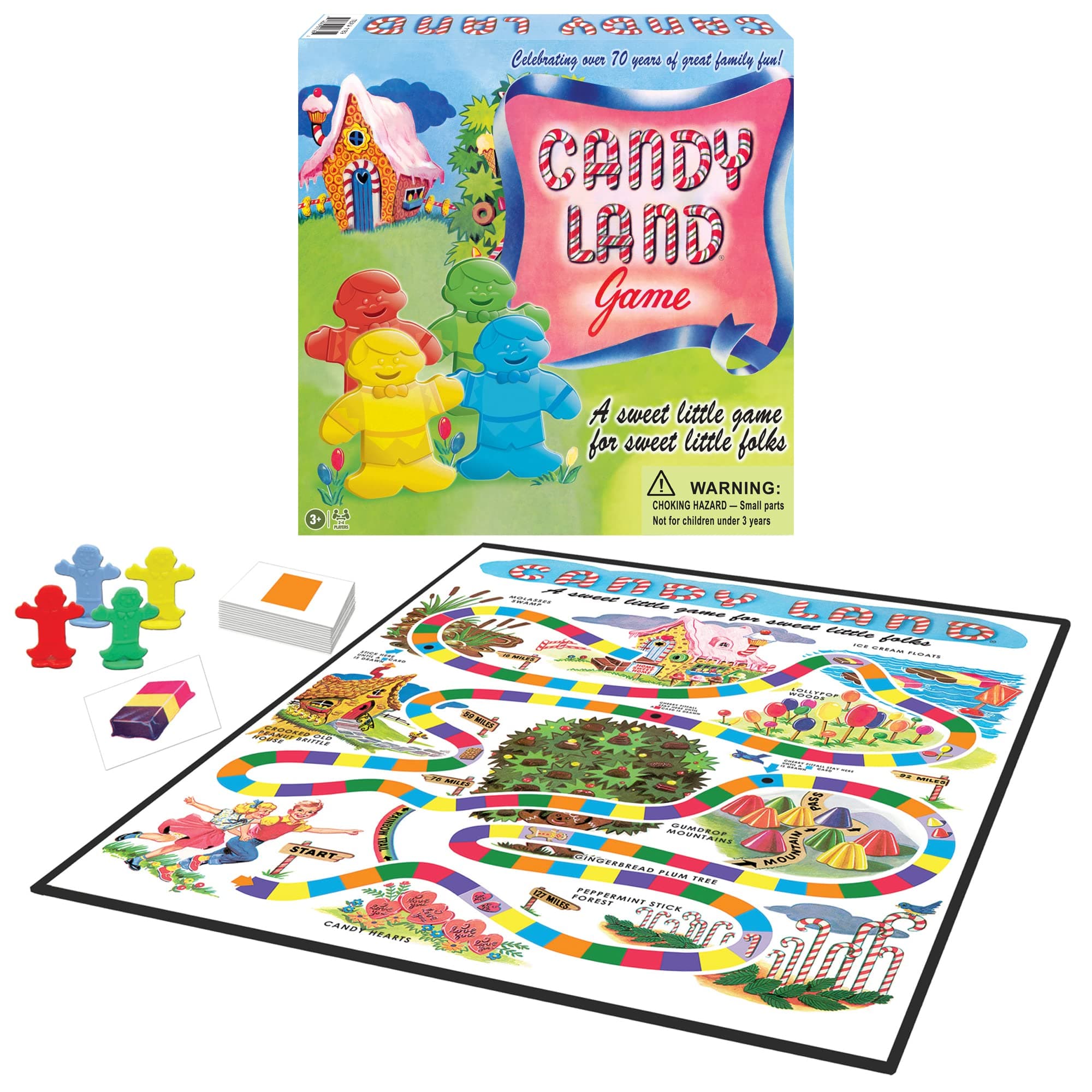 Winning Moves Games 1189 Candy Land 65th Anniversary Game, Multi, None