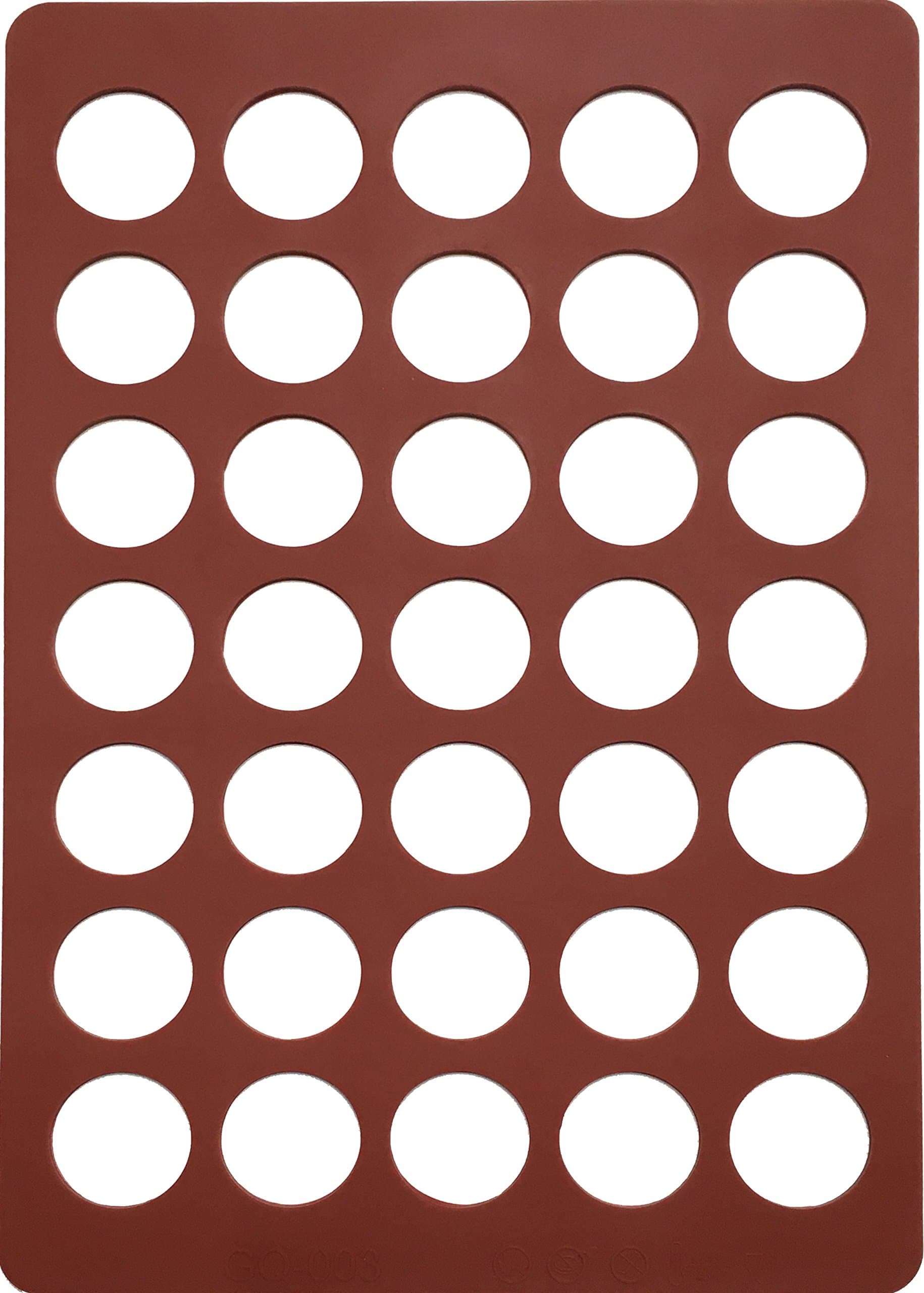 Chocolate Stencil (Silicone Chablon Mat/Mould) - Circle Discs