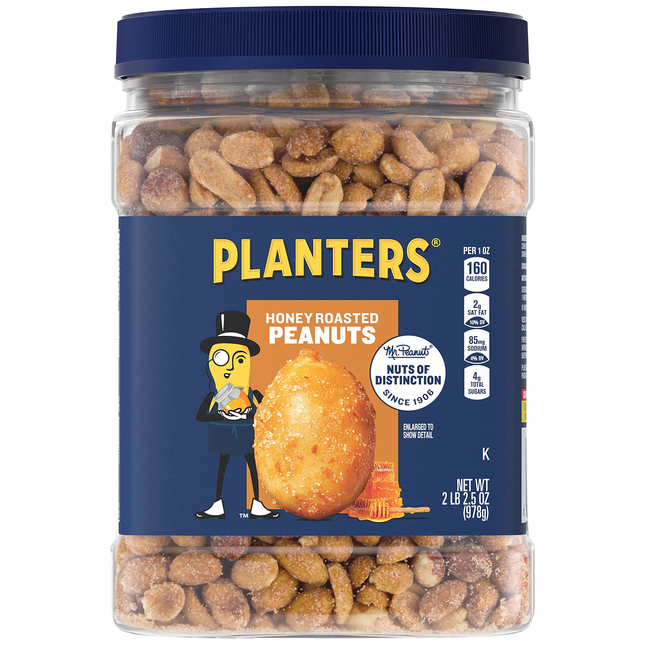 Honey Roasted Peanuts (2.16 lb Container) 6PK