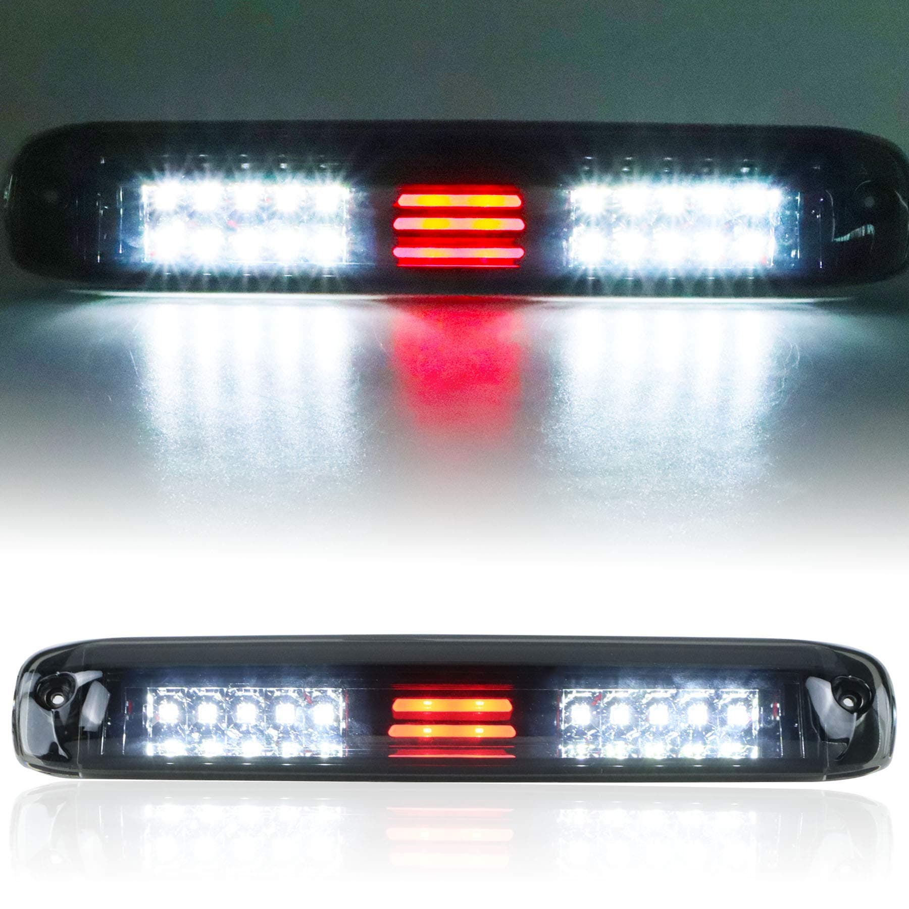 Tresound (Smoke) LED Third 3rd Brake Light for 1999-2007 Chevy Silverado GMC Sierra 1500 2500 3500 HD Classic, Rear Cargo Lamp High Mount Stop light
