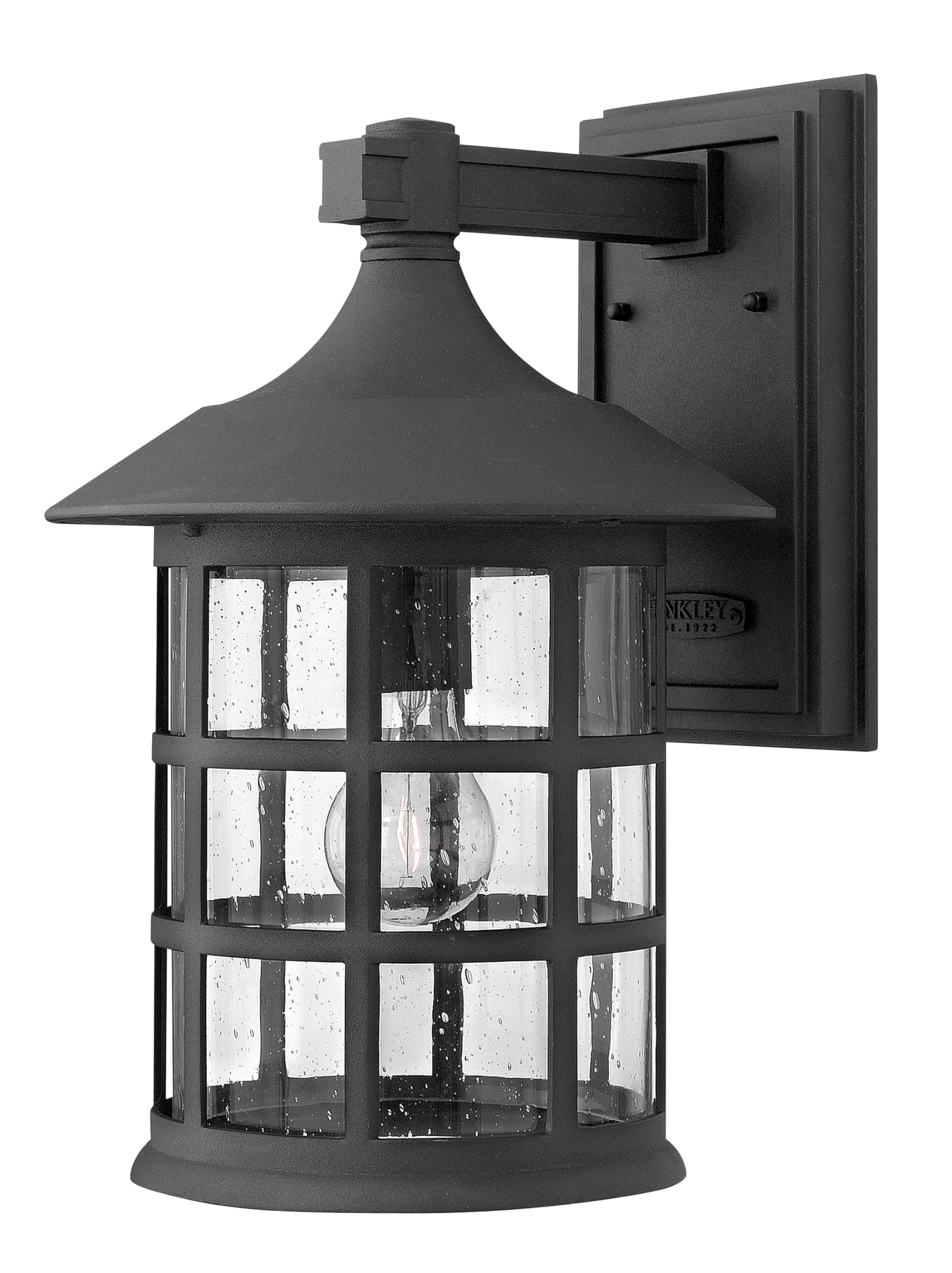 Freeport One Light Large Outdoor Wall Mount Lantern, Black