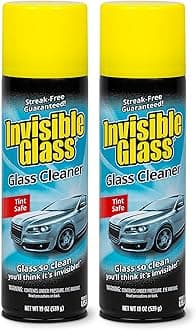 91164-2PK Premium Aerosol Glass Cleaner Spray for Car Windshields and Windows, Automotive and Home Window Cleaner, Streak-Free, Ammonia-Free, Tint-Safe – 19 oz (Pack of 2)