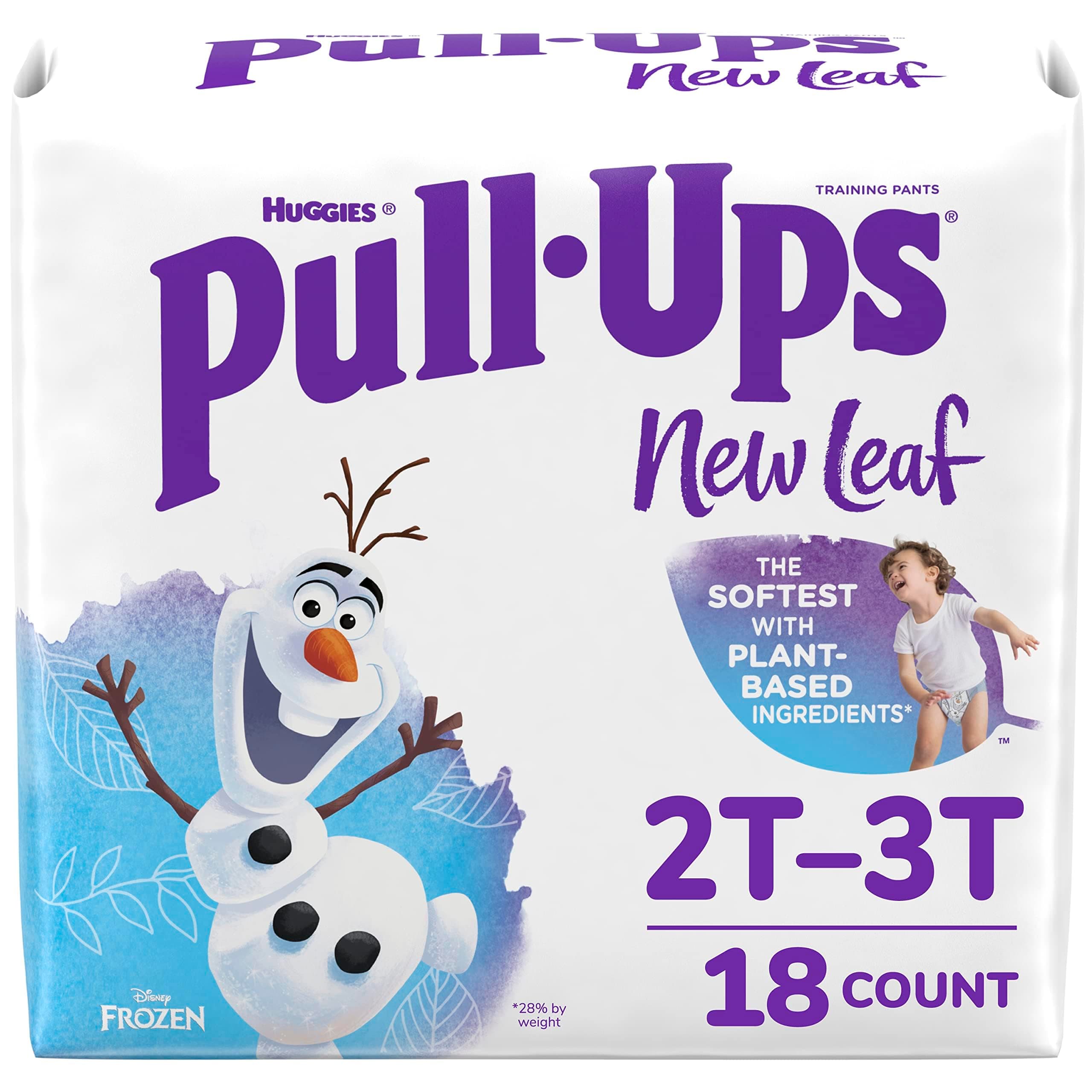 Pull-Ups New Leaf Boys' Disney Frozen Potty Training Pants, 2T-3T (16-34 lbs), 18 Ct