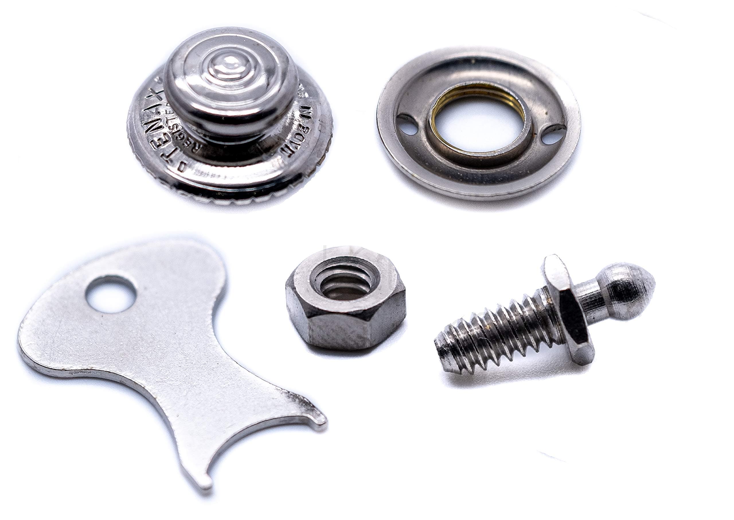 4 x Tenax Fastener 3/16" Whitworth Threaded Stud Set (Made in England) Button nut and Stud