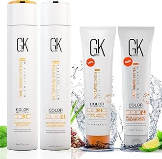 – Global Keratin Moisturizing Shampoo Conditioner Duo 10.1 fl oz and 3.4 fl oz Set of 4 Kit for Unmanageable Hairs