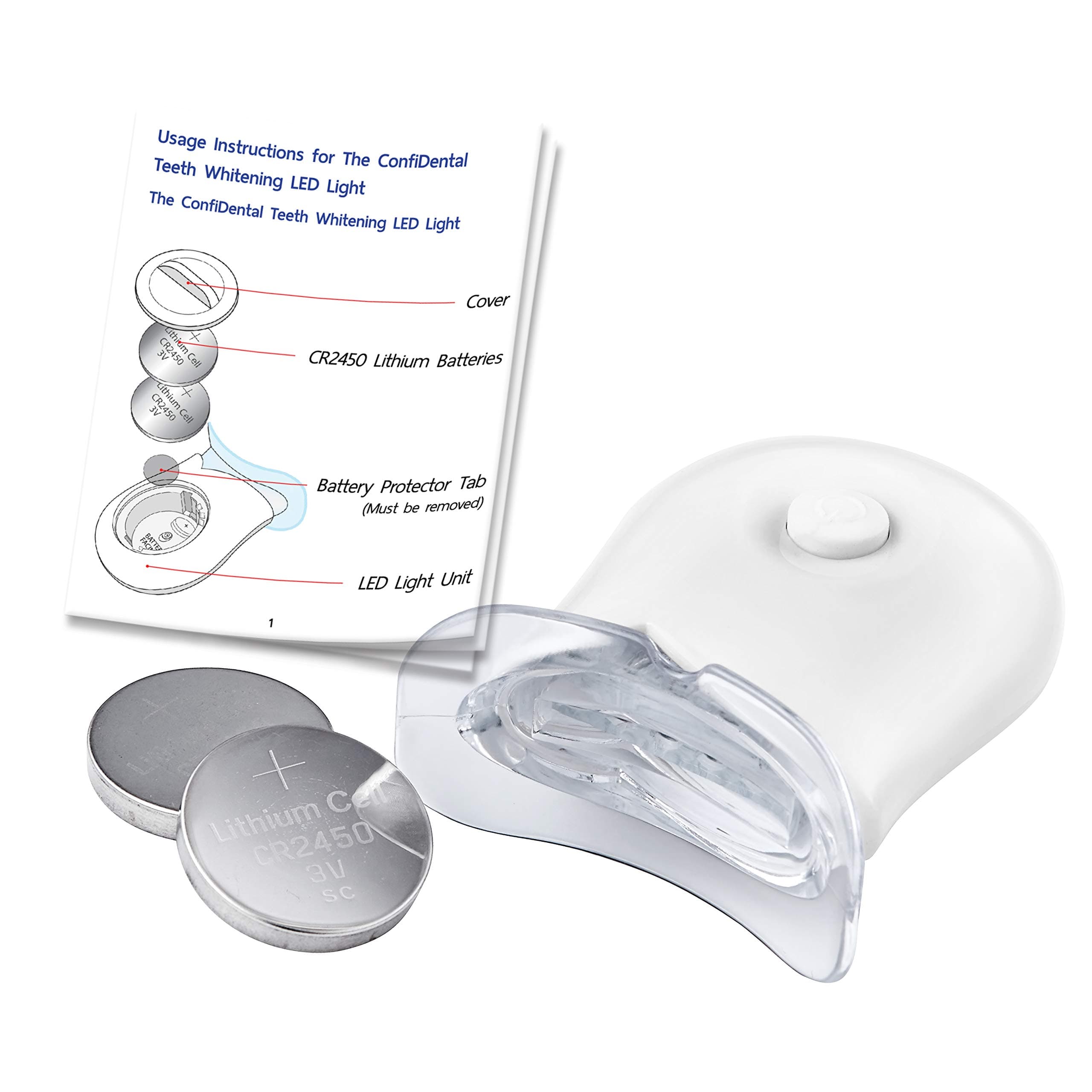 The ConfiDental Teeth Whitening Accelerator LED Light - 6X High-Intensity Blue LED Light. The Only Teeth Whitening Solution You'll Ever Need!