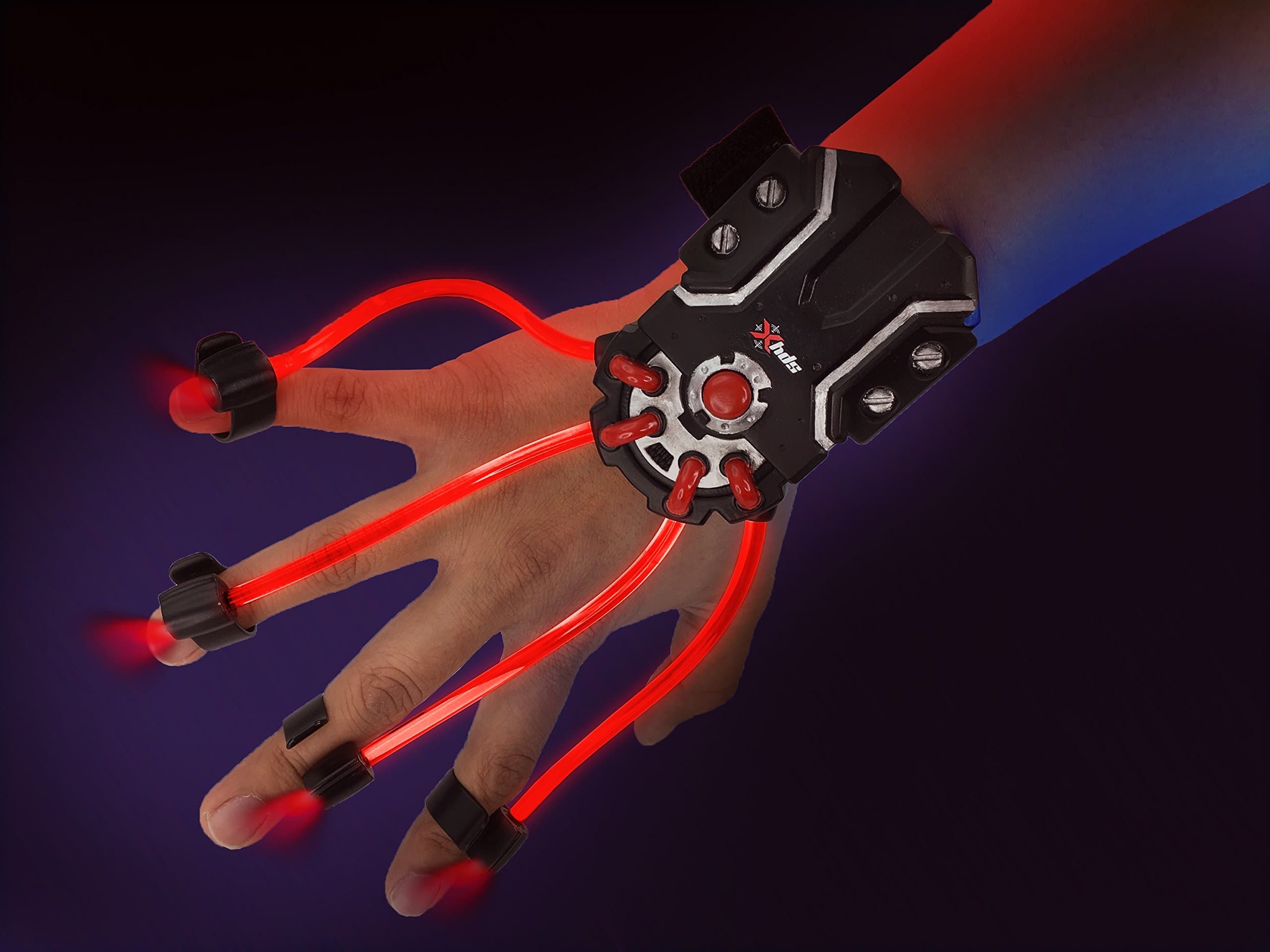SpyX/ Lite Hand -Cool light device for your hands&fingers to navigate the dark. Must have gear for a spy collection. Lite beams attach to fingers to distract your target or stealthly see in the dark!