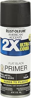 Rust-Oleum 327911 American Accents Spray Paint, 12 oz, Black Primer