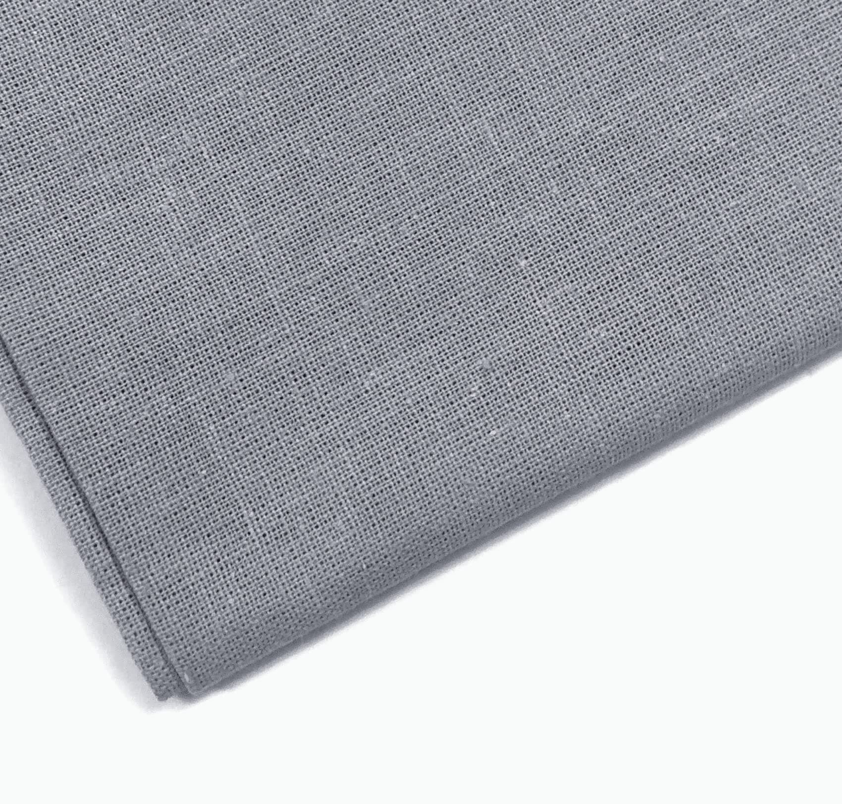 Plain Grey 100% Cotton Fabric for Quilting, Sewing, Dressmaking, Arts & Creafts - 60 Inch Wide by M&J