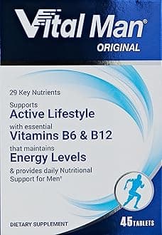 Men Original Active Lifestyle Support | With Vitamins B6 & B12 & 29 Key Nutrients | To Maintain Energy Level | Provide Daily Nutritional Support For Men | 45 Tablets