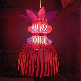 ALILA Hanging Lantern Akash Kandil For Diwali Balcony Lamp Shade Jhumar Home Living Room Diwali Xmas Christmas Decor Decoration, (Self Assembly - DIY: DO IT Yourself)