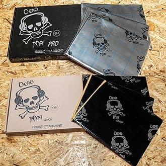 VANDALISEDDeadMat - Sound Proofing/Deadening Butyl & Foil Sheets – Car/Camper/Van/Caravan - Multi Options (Black 1.8mm, Roller Tool)