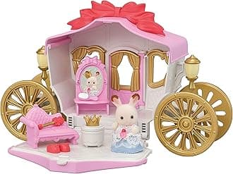 Calico Critters Royal Carriage Set, Dollhouse Playset & Vehicle with Doll and Accessories Included