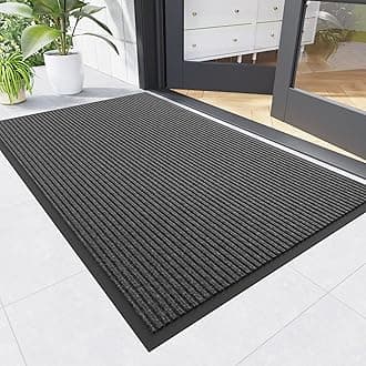 Front Door Mat, 90x150cm, Heavy Duty Doormat for Indoor/Outdoor Entryway, Commercial Floor Entryways, Low Profile, Non-Slip, Durable Rubber Backing for