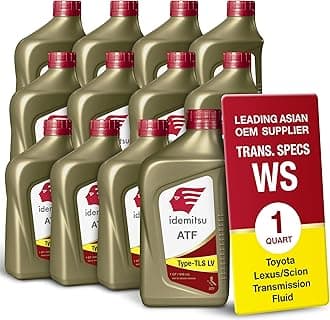 ATF Type TLS-LV (WS) Automatic Transmission Fluid for Toyota/Lexus/Scion – 1 Quart, Case of 12 | Engineered for Optimal Fuel Economy and Enhanced Protection | Part Number: 30040091-75000C020